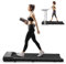 bigzzia Laufband für Zuhause und Büro - 2 in1 Walking Pad 2.5 PS, Leise Elektrisch Laufband Schreibtisch 1-8KM/H, Treadmill bis 120kg mit LCD-Anzeige (Schwarz)