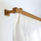 TENDAGGIMANIA Gardinenstange Deckenmontage/Wand Modern aus Holz Made in Italy-Größe 200 CM-FARBE ANPASSBAR- Gardinenstange Holz für den Innenbereich mit integrierter Schiene- ∅ 40 mm