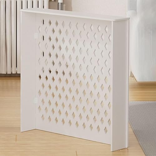 Heizkörperverkleidung Regalschrank mit Präsentationsständer und Lagerregal für Heizung Heizkörperschutz und Dekoration (L100xH80xB2)