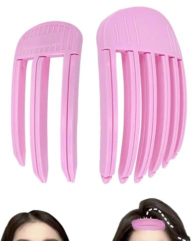 jatimdotin 2 PCS Pinze per Capelli, Clip Del Volume Per Radici, Volume per l'attaccatura dei Capelli, Clip per Sollevamento Radici dei Capelli per Corona Alta (Viola)