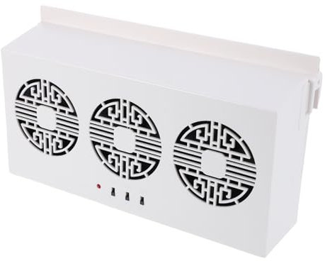 POPETPOP Ventilateur Solaire de Portable Climatiseur Énergétique avec Circulation Air Continue Installation Facile et pour Véhicules
