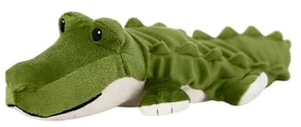 Warmies Aligator Plush Mini Size, Fully Microwavable and Weighted Cuddly Heat Pad for Anxiety, Chill in The Freezer or Heat in Microwave, Heat Pad