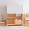 Waterproof Folding Door Wardrobe Invisible Plisse Curtain for Pantry Shoe Cabinet Retractable Folding Door Non-Woven Fabric 39.4x20in (100x50cm)