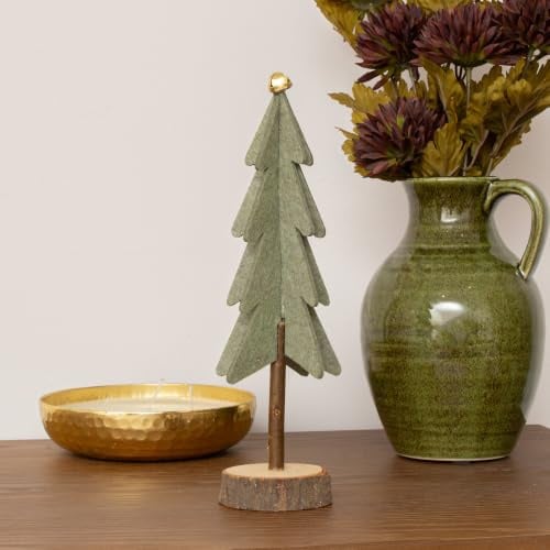 Melody Maison Green Felt Standing Tree Decoration - 25cm