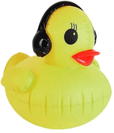 Générique Canards Flottants Solaires pour Piscine, Lumière Flottante Gonflable Solaire, Lumière Flottante Imperméable de Canard Jaune pour Piscine, Étang ou Décor Aquatique