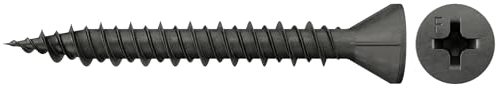 fischer Gipsfaserplattenschraube 3,9 x 22, mit kleinem Senkkopf, doppelgängigem HiLo-Gewinde und Kreuzschlitz PH, für die Befestigung von Gipsfaserplatten auf Metall- oder Holzständern, 1000 Stk