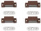 Metafranc Magnetschnäpper braun, 4 Stück - 3 kg Haltekraft - Feste Gegenplatte - Einfache Montage - Geeignet für Möbeltüren & Klappen / Türverschluss / Haltemagnet / Möbelschnäpper / 350606