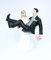 DreamWedding-UK Wedding Cake Toppers/Bride and Groom Figures/Sitting/Standing, Artificial Resin, Number 12, 5 x 12 x 12 cm