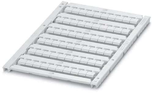 Phoenix Contact, 0828746, Marker for terminal blocks - Sheet - white - unlabeled - can be labeled with: TOPMARK NEO - TOPMARK LASER - BLUEMARK ID COLOR - BLUEMARK ID - BLUEMARK CLED - THERM(10 Item/s)