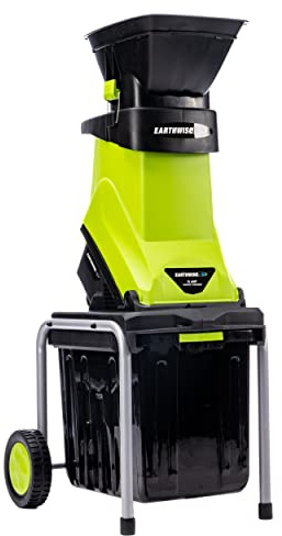 Earthwise GS70015 15-Amp Garden Corded Electric Chipper, Collection Bin