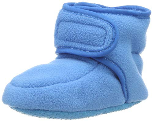 Playshoes Unisex Kinder Baby Fleeceschuhe Krabbelschuhe, Aquablau, 20/21 EU