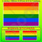 Vinylaufkleber, Regenbogen-Flagge „Gay Pride“, LGBT-Bewegung, 10 cm, 1 Stück + 2 zusätzliche Aufkleber