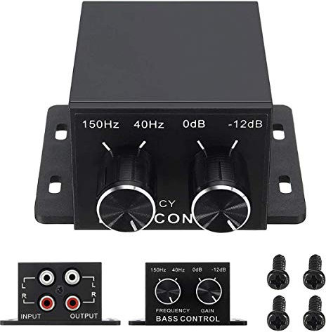 Chelink Car Home Amplifier RCA Gain Level Volume Knob Booster Audio Stereo