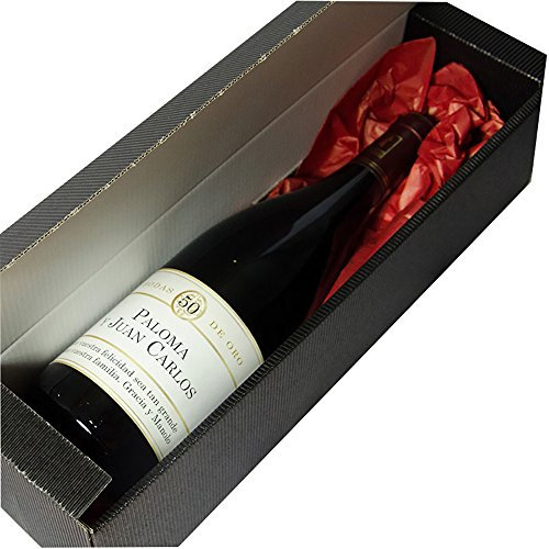 CALLE DEL REGALO Botellas de Vino tinto con etiquetas personalizadas, un regalo único (Botella de Vino Personalizada con Sus Nombres y la dedicatoria Que tú Quieras)