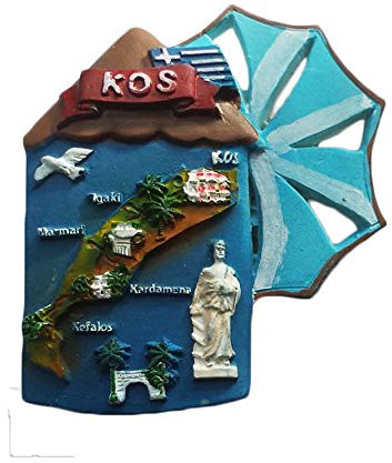 3D KOS Greece Refrigerator Magnet Tourist Souvenirs Stickers,Home & Kitchen Decoration Greece Fridge Magnet From China