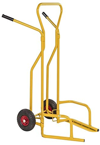 DS Profi Reifentransportwagen - Reifenwagen - luftbereift - 130 x 84 x 149 cm - Tragfähigkeit: 200 kg Gelb