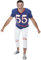 Funidelia | Football Kostüm Quarterback für Herren Größe XXL Rugby, Quarterback, American Football, Berufe - Farben: Blau, Zubehör für Kostüm - Lustige Kostüme für Deine Partys