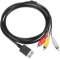 RUITROLIKER 6ft 3RCA Audio Video AV Composite Kabel für Dreamcast DC