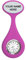 ROLSELEY Personalised Silicone Clip On Nurse FOB Watch Brooch with Pin for Doctors, Paramedics, Nurses - Perfect Nurse Gifts - Sturdy, Safe, Secure - Pink