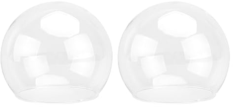 Cabilock 2stücke Glaskuppel Transparente Glasglocke Für Kreative -Dekoration Für Arrangements Figuren Und Erinnerungsstücke Höhe Eleganter Blickfang Für Jeden