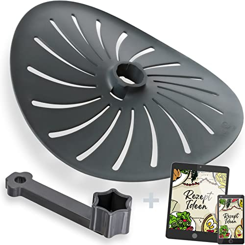 mioCASTELLO® Messerabdeckung für Thermomix TM7 / TM6 / TM5 / TM31 + Teiglöser + eBook mit Tipps und Rezepten – SET-Angebot
