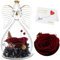 Qinqinxin Geschenke für Mama Oma Handgefertigte Ewige Rose Engel Figur, Geburtstagsgeschenk für Oma, Originelles Geschenke für Frauen Mutter zu Muttertag Valentinstag Geburtstag