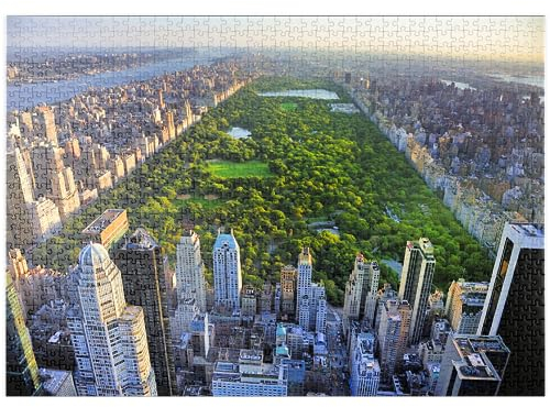 MyPuzzle Luftaufnahme des Central Park, Manhattan, New York - Premium 1000 Teile Puzzle - MyPuzzle Sonderkollektion von Puzzle Galaxy