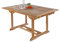 SAM Gartentisch Caracas, Teakholz massiv, Ausziehtisch 150-200 x 100 cm, mit Schirmloch & Einlegeplatte, Holztisch für Garten, Wintergarten oder Terrasse, pflegeleichtes Unikat aus Massivholz