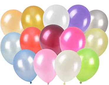 Party Time Metallische Luftballons (100 STK.)