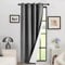 Deconovo Thermal Door Curtain - 84 Inch Drop, Blackout Curtain with Thick Microfiber Lining, Double Layer Windproof for Door, 52 x 84 Inch, Light Grey, 1 Panel
