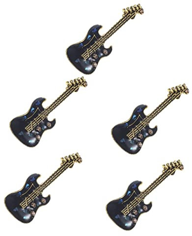 Milisten 5 Stücke Modische Gitarre Brosche Für Frauen Männer Festival Party Brosche Pin Musik Design