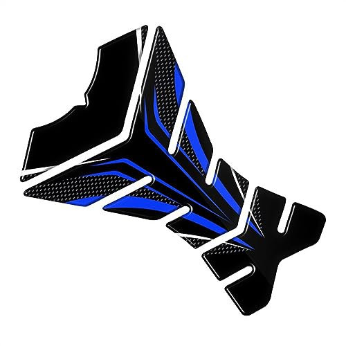 Adesivo Serbatoio per Kawasaki Z750 Z800 Z900 Adesivi Moto Serbatoio Carburante Adesivo Protettivo Protettivo Lisca di Pesce (Color : Blue)