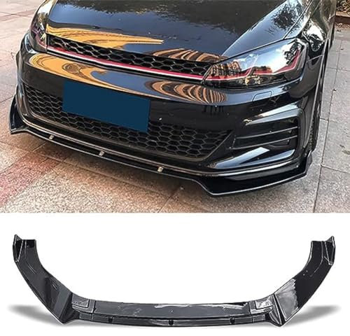 SARUEL Labbro paraurti Anteriore,Compatibile con VW Golf 7 MK7 7.5 R GTI GTD 2014 2015 2016 2017 2018 2019, Auto Anteriore paraurti Labbro Splitter Corpo Pale Guardia,A