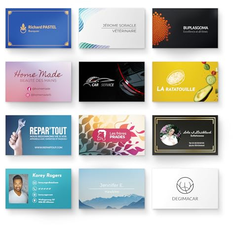 50 à 5000 Cartes de visite personnalisées professionnelles - Premium - UTTSCHEID