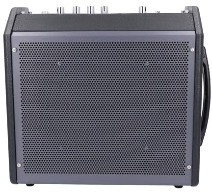 Eujgoov Altavoces de Batería Portátiles, Amplificador de Batería Electrónico Profesional, Altavoces de Teclado (Enchufe de la UE)