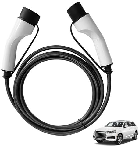 lifetter Typ 2 Ladekabel, 7,2 KW / 32 A, Ladekabel Elektroauto Typ 1 Phase Modus 3 / 5m, Ladekabel für Elektroauto (7.2 KW/32 A/5M)