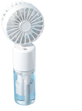 AIDNTBEO Ventilateur brumisateur portable multifonction, mini ventilateur de cou, ventilateur de bureau, 4 vitesses réglables (rose)