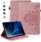 Auslbin Funda para Samsung Galaxy Tab A6 (2016) 10.1, Fundas Protectoras Retro Tab A6 2016 T580/T585 en Color Liso, Estilo en Relieve, Diseño de Hebilla Magnética, Función Atril, Rosa