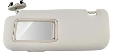 Parasol de coche para Toyota para Auris para Corolla 2007 2008 2009 2010 2011 2012 2013 parasol interior del coche con espejo parasol izquierdo derecho polarizado (beige izquierdo)