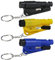 Lot de 3 porte-clés de sécurité 3 en 1, coupe-ceinture, brise-vitre d'urgence, sifflet d'urgence, porte-clés d'urgence pour la fuite de voiture, noir, bleu, jaune, Colors