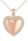 VIKILEE Cœur Collier Photo Femme Filles Argent 925 Pendentif Porte Photo avec Etincelant Zircon Personnalisé Médaillon Collier Bijoux Tendance Cadeau pour Maman Copine Epouse Fille Or Rose