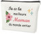 Cadeau Fete des Meres,Anniversaire Bonne Idee Original Utile Noel Personnalisé Cadeau Maman,Cadeau pour la Fête des Mères la Meilleure Maman du Monde Trousse de Maquillage