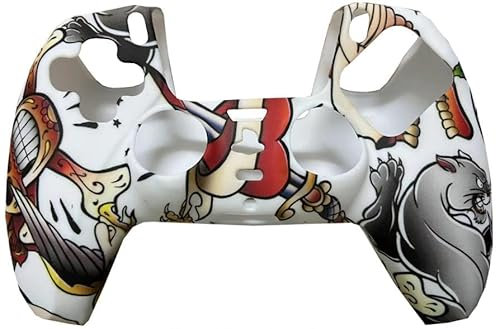 Silicone Protective Case for PS4 PS5 Controller in 30 (Tattoo -224, PS4)