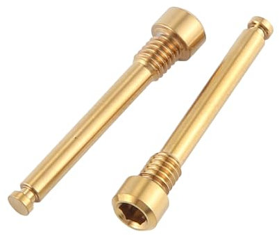 Losueeun Titanium Screws for Bicycle Disc Brake Pad Grub Pin Inserts Screw for XT R XT Hydraulic Disc Brake Caliper Golden