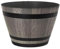 Plastic Whiskey Barrel Planter, Brown Ash 4L Capacity-Outdoor Garden Decor Plant Pot with Drainage Holes - Weatherproof, UV-Resistant Garden Pots-Indoor & Outdoor Flower/Plant Pot (30cm 12inch 1Pack)