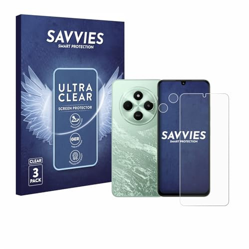 Savvies 6 Pack Screen Protector compatible with Xiaomi Poco C75 (Front+Camera) Protection Film Clear