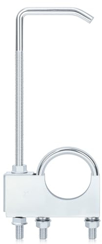 Cimeton 1PCS Exhaust Clamp with Hanger 2 Exhaust System Hanger Pipes Exhaust Hanger for Most Car Truck Exhaust System