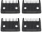 The Lord of the Tools 4 pettini classici n° 1 3 mm guida posteriore in metallo compatibile con Wahl Clippers 8467