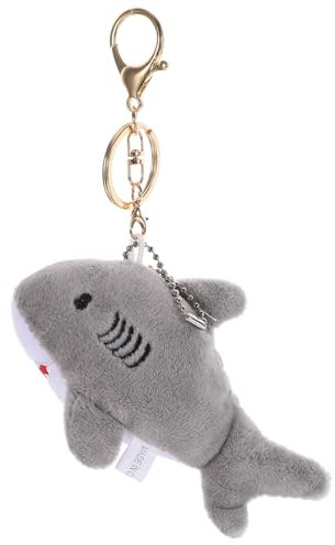 JECOMPRIS Porte-clés Requin Pelucheux Adorable Avec Anneau Accessoire De Pendentif Pour Adultes