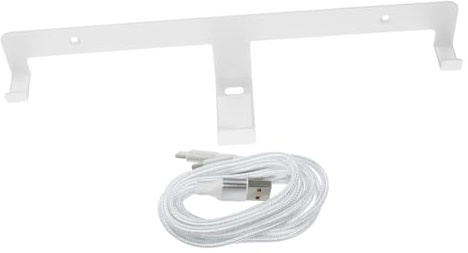 LOLIPPYY VR Headset Wall Mount Stand with Dual-head C Port Charging Cable Stable and Portable Display Holder Compatible for Ps Storage and Safety Protection